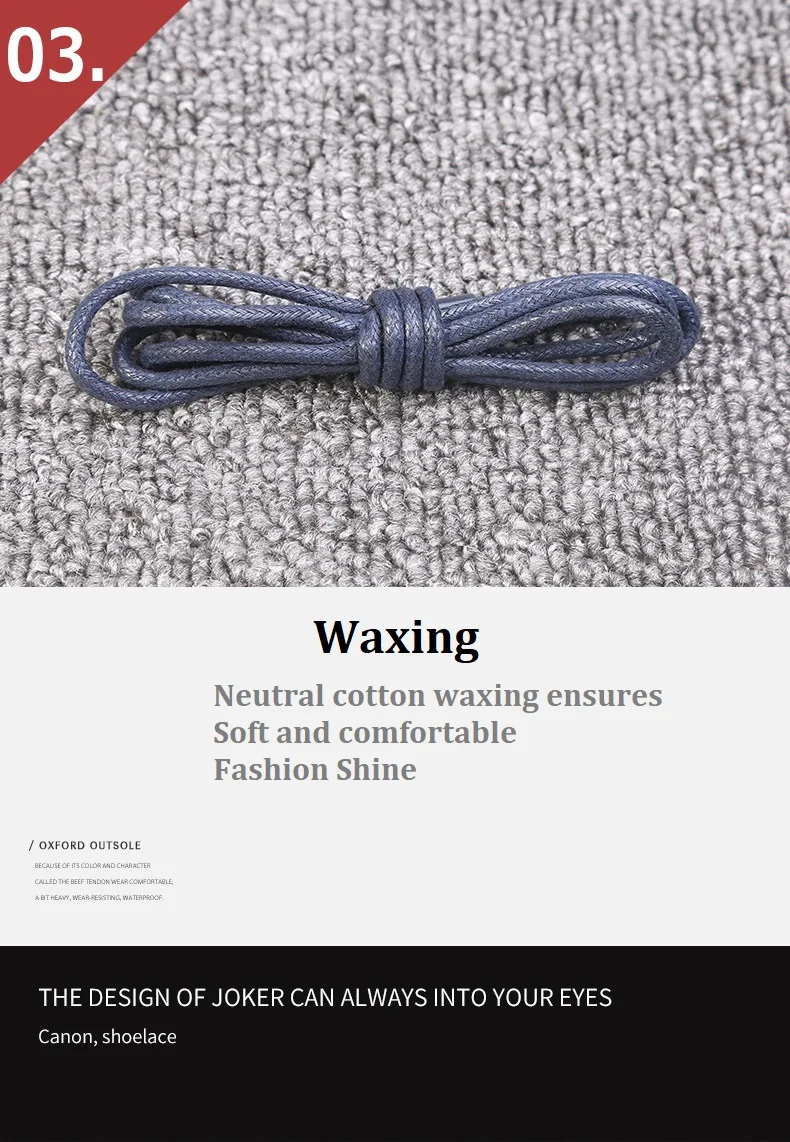 1Pair Cotton Waxed Leather Shoe Round Waxing Shoelaces Durable Polyester Shoelaces Boots Lace Waterproof Leather Shoelace18Color