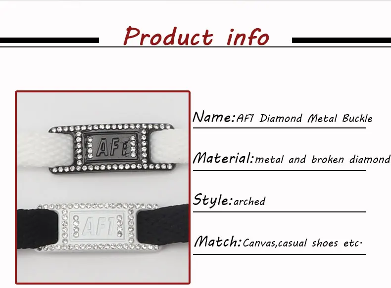 New Diamond Shoelaces Metal Buckle Luxury Rhinestone Shoes Accessories Metal Laces Lock Sneaker Kits Shoe Decorations 2pcs/Pair