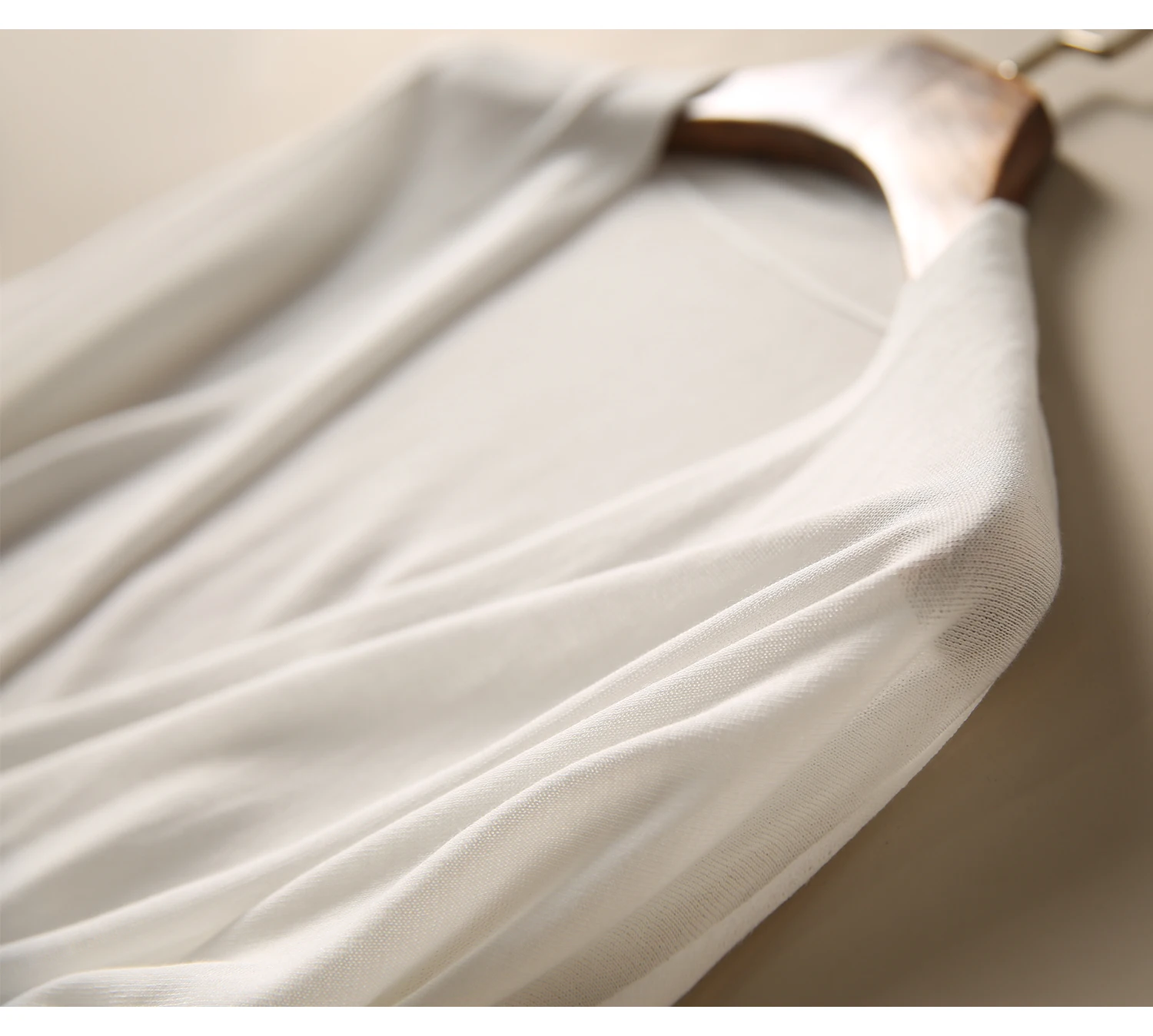 versatile cashmere knit cardigan women spring and Autumn style seven minutes sleeve thin wool sunscreen coat loose top