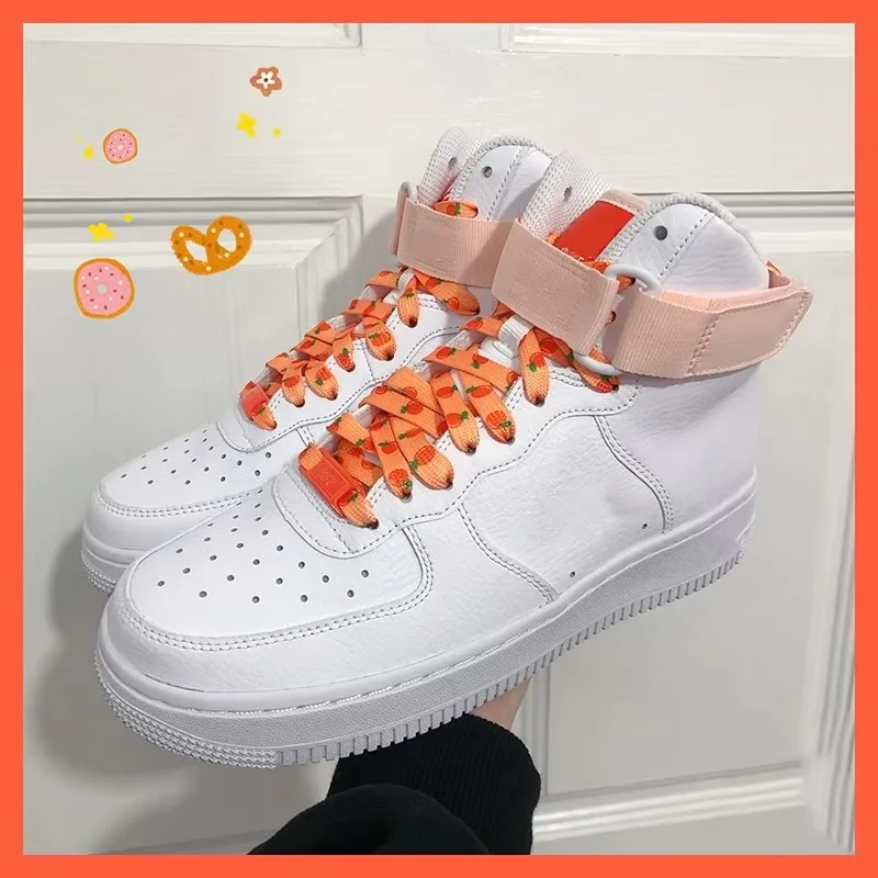 Flat Macaron Printed Shoelaces Cute Fruit Pattern Shoestrings Strawberry Grape Peach Orange Banana for Sneakers Canvas Shoes