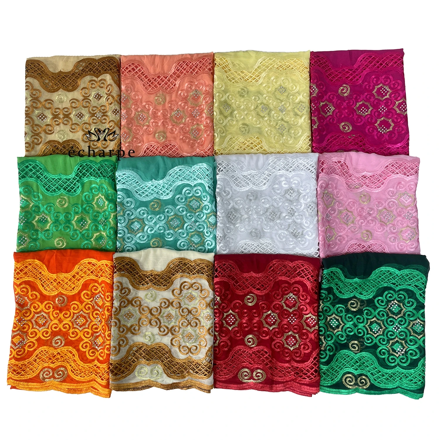 New Style African Muslim Headite Cotton Embroidered Scarf Dubai Headscarf Shawl Islamic Ramadan Hijab Prayer Scraf