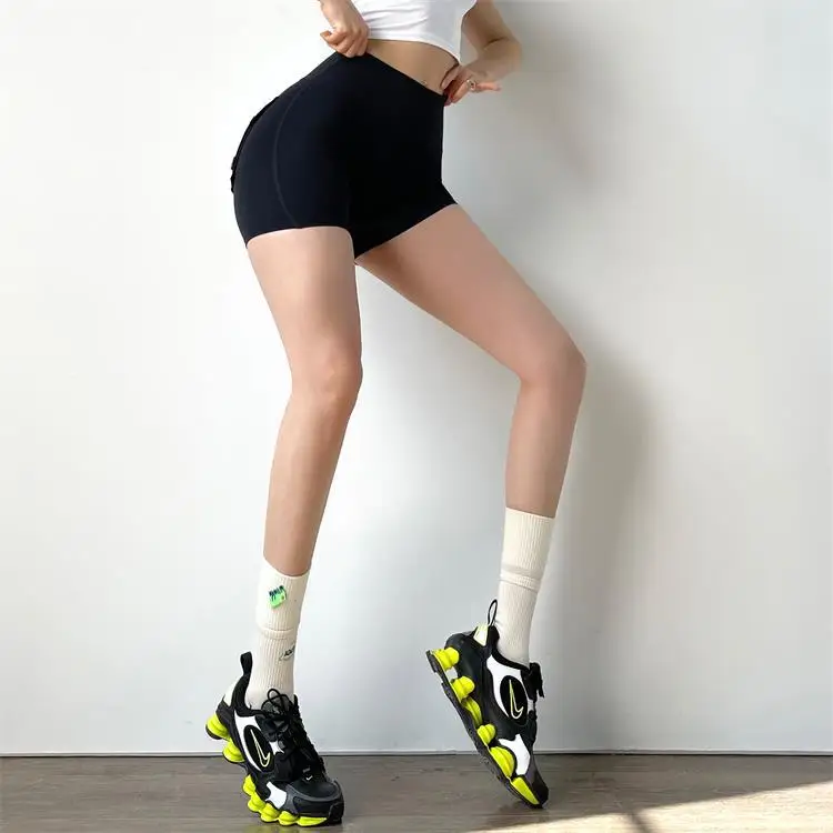 TRY TO BN Sports Shorts Yoga High Waist Scrunch Leggings Push Up Gym Fitness Workout Butt Lifting Run Short Cycling Tights Women