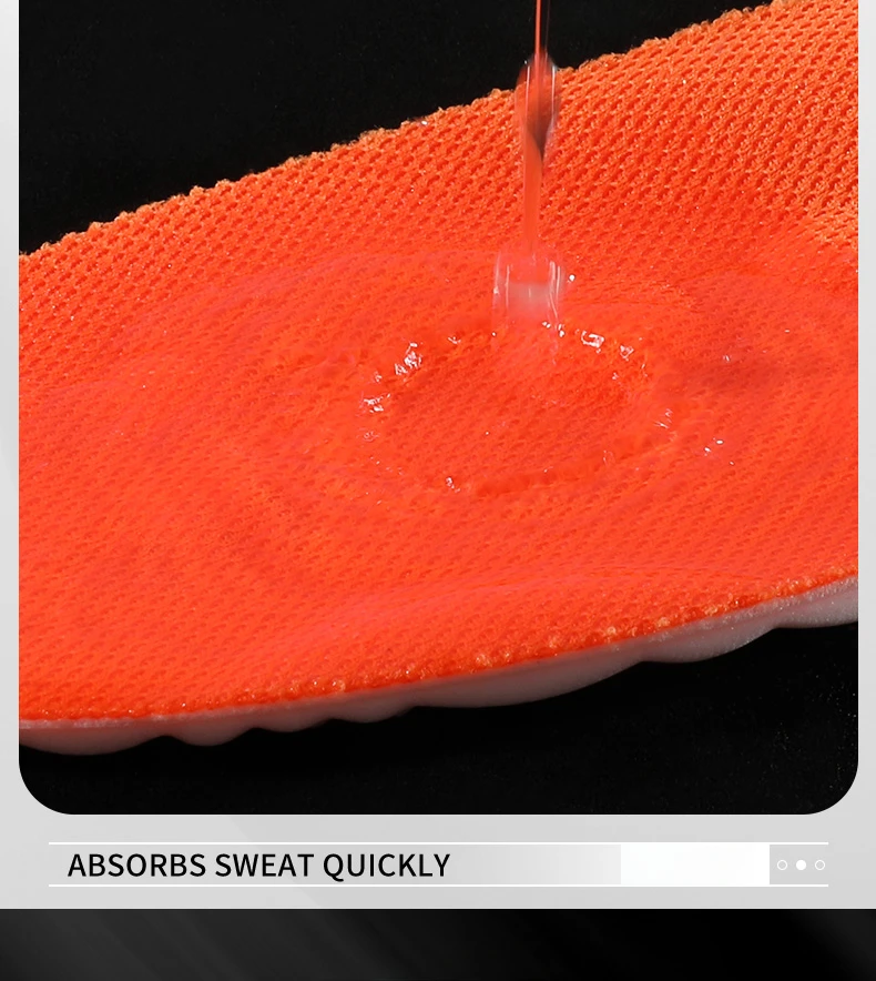 PU Massage Sport Insoles For Shoes Men Antibacterial Deodorant Running Insole for Feet Shock Absorption Sole Non Slip Shoe Pads