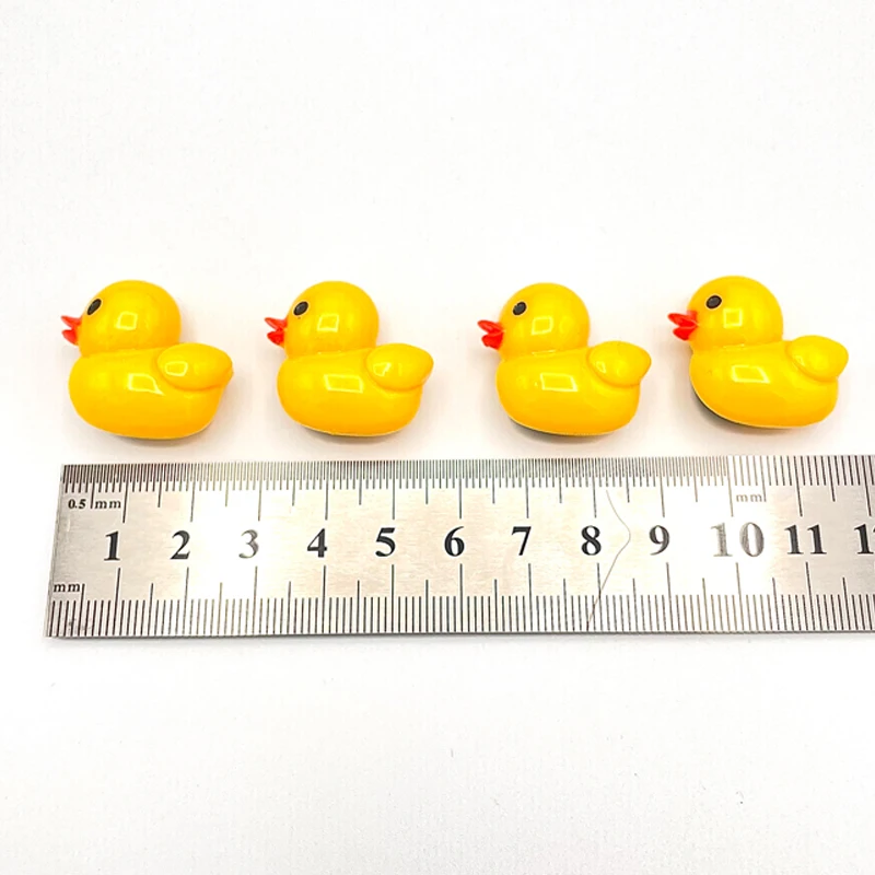 9 pcs Cartoon Little Yellow Duck Icon Resin Hole Shoe Charms Decoration Shoe Buckle Flower Accessories