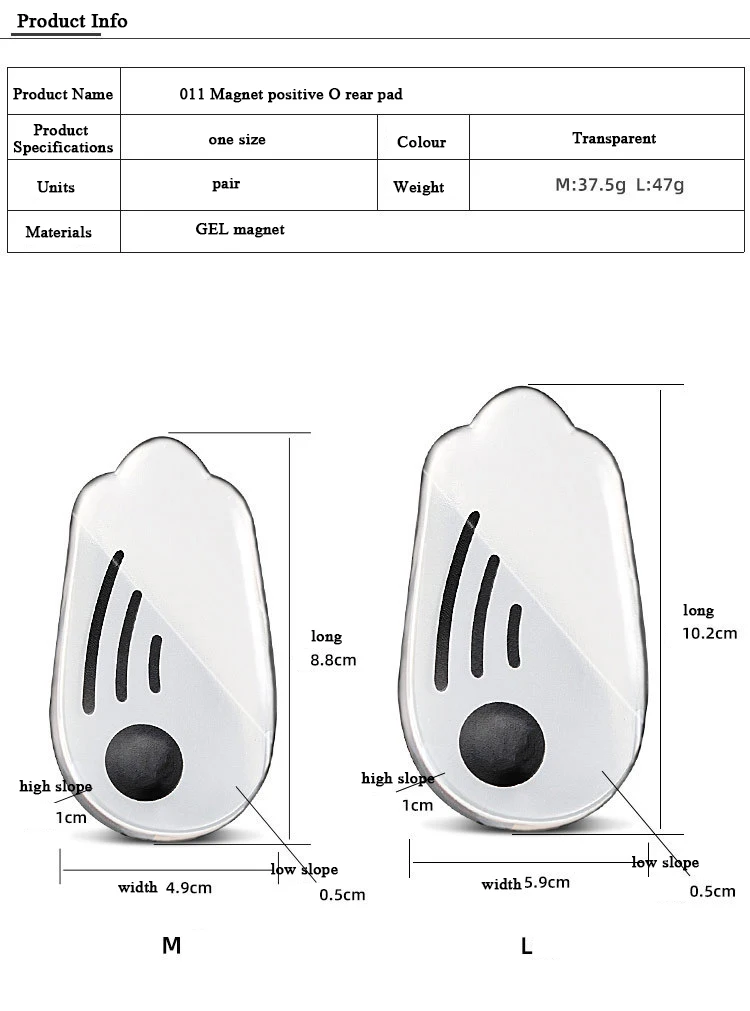 Silicone Gel Orthopedic Insoles for Feet Magnet Massage Insole O/X Leg Type Valgus Varus Correction Plantar Fasciitis Feet Care