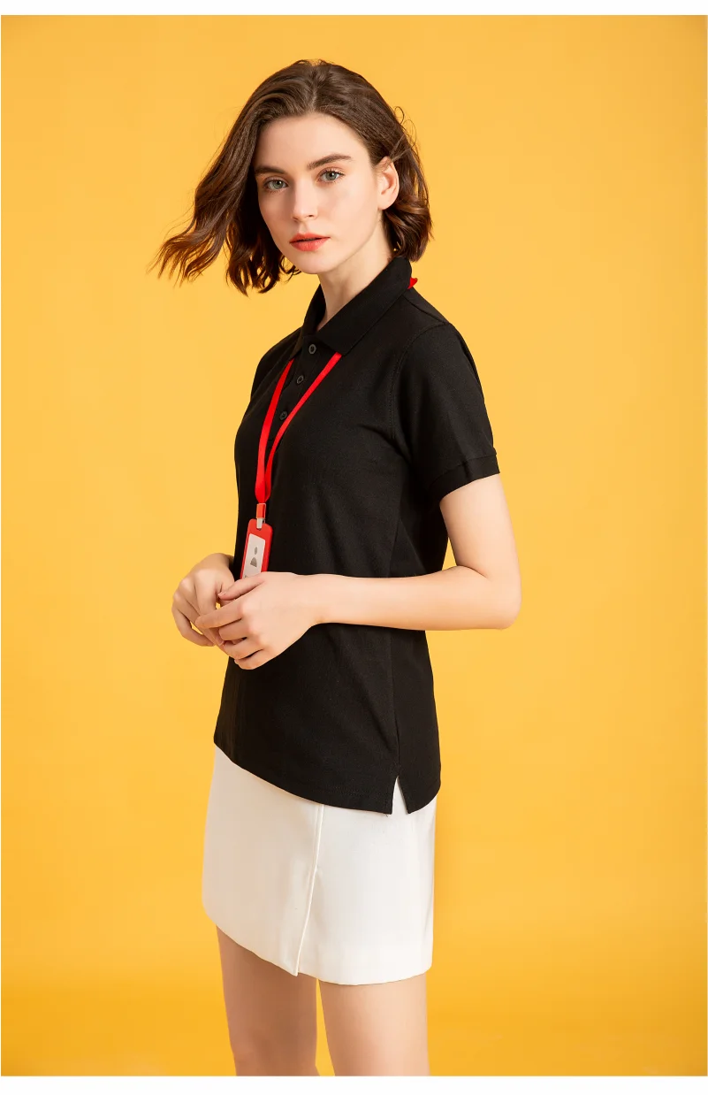 Summer Short-Sleeved Healthy Cotton 17 Colors Women Polo Shirt Custom Business Casual Embroidery T Shirts Logo WESTCOOL