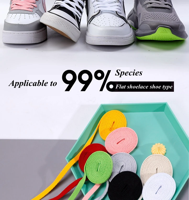 2026 New Shoelaces for Sneakers Classic Flat Shoe Laces White Black Converse Shoelace Sport Shoestrings Shoe Accessories