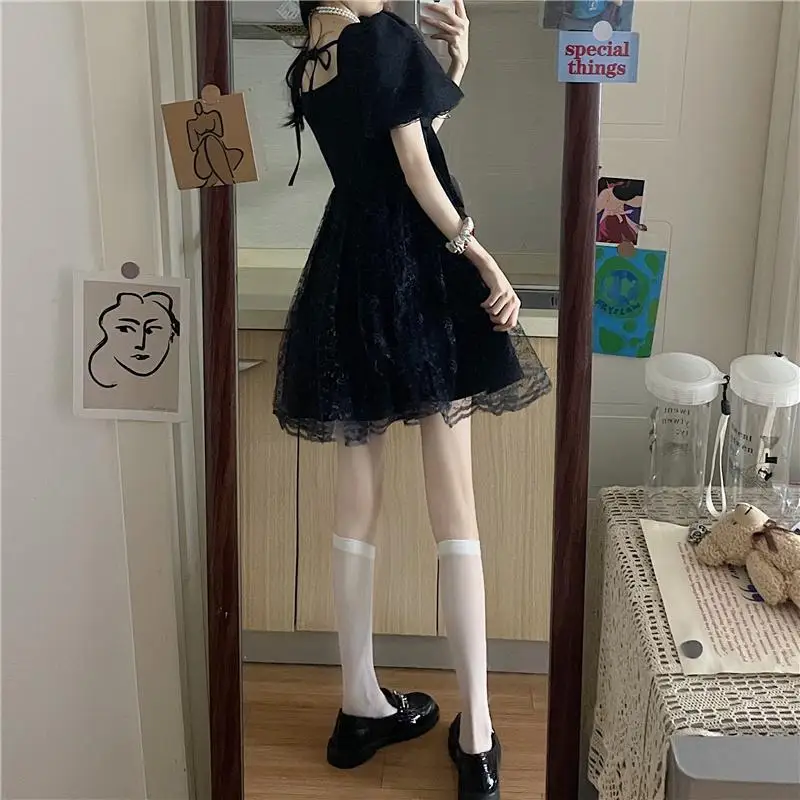 Women Lolita Dress Kawaii Elegant Vintage Dresses 2022 Summer Sweet Cute Fashion Fairy Party Dresses