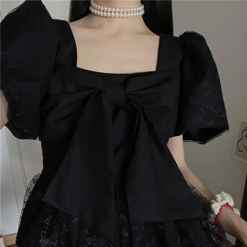 Women Lolita Dress Kawaii Elegant Vintage Dresses 2022 Summer Sweet Cute Fashion Fairy Party Dresses
