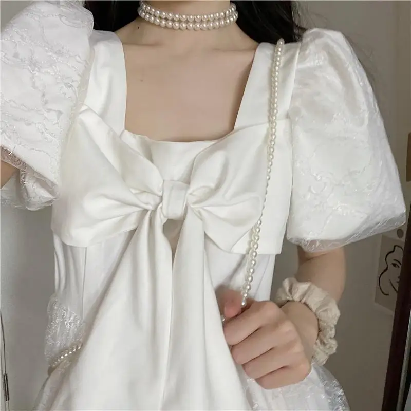 Women Lolita Dress Kawaii Elegant Vintage Dresses 2022 Summer Sweet Cute Fashion Fairy Party Dresses