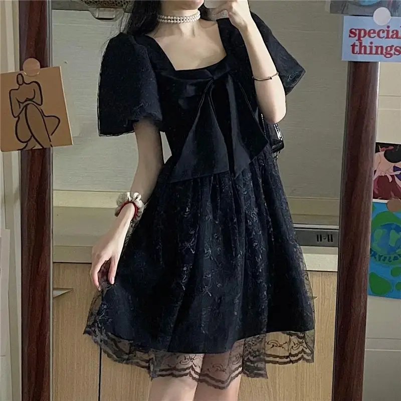 Women Lolita Dress Kawaii Elegant Vintage Dresses 2022 Summer Sweet Cute Fashion Fairy Party Dresses