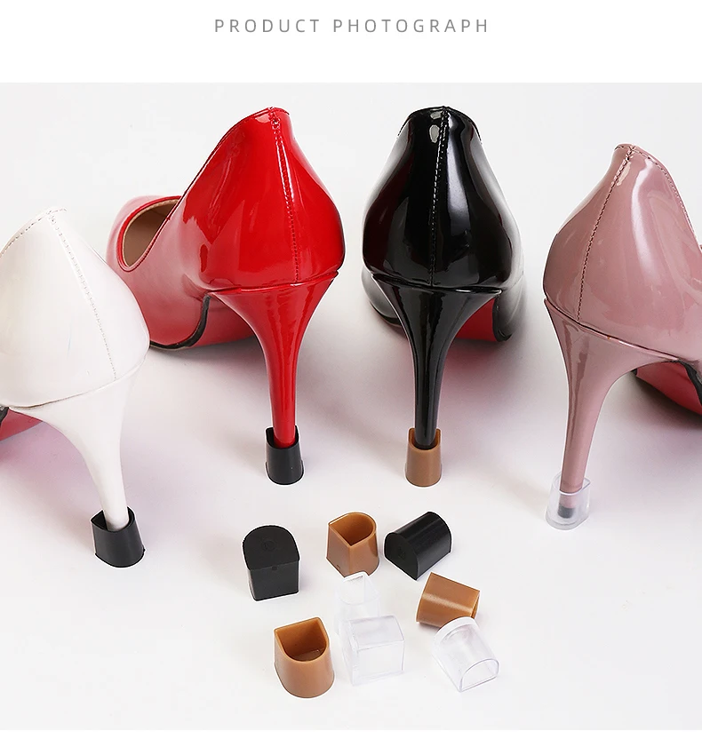 2Pcs/Pair High Heel Protectors Heel Stoppers Heel Repair Caps Covers for Women Shoe Heels Protector Perfect Non-slip