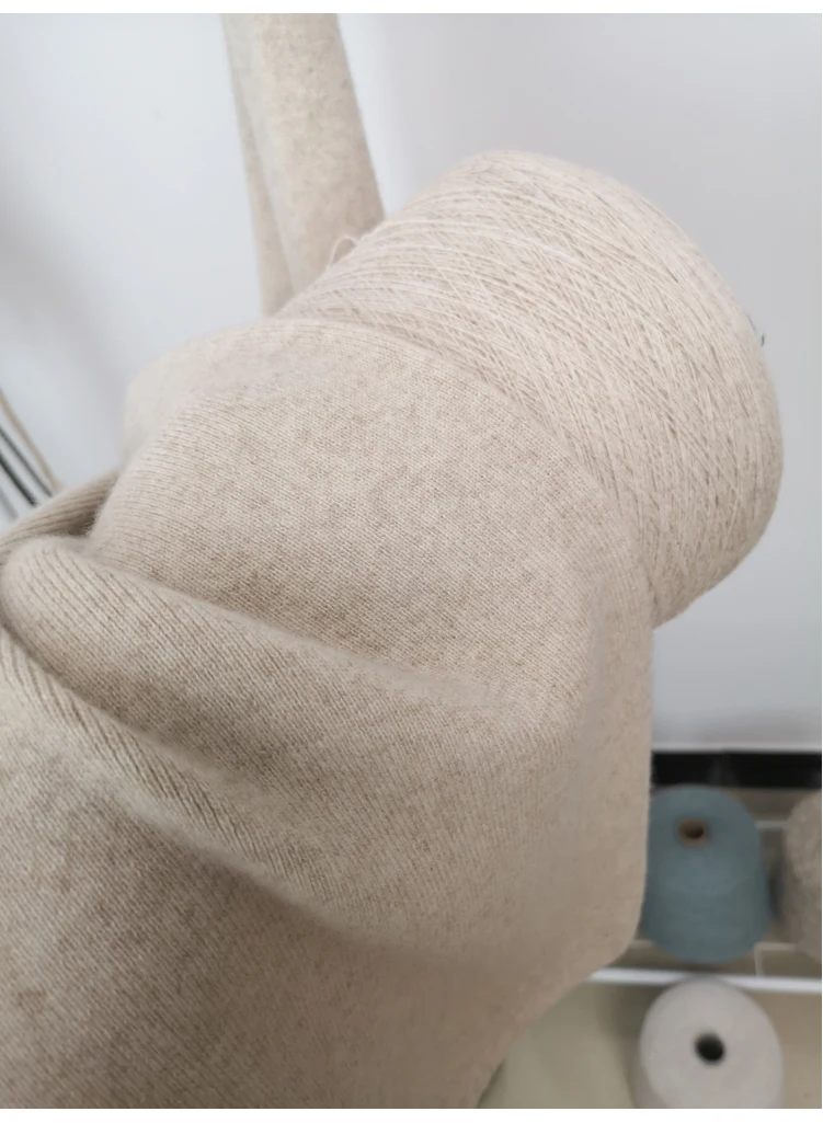Autumn winter wool knitted wide leg trousers FEMALE drooping feels straight tube leisure tall waist outside wear trousers