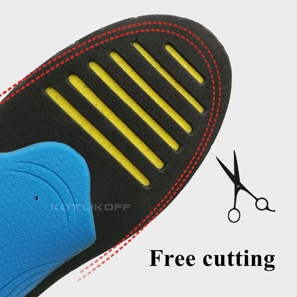 KOTLIKOFF EVA Orthopedic Insoles For Feet Arch Support Shoes Sole Orthotic Flat Feet Sport Shoe Pad Insert Cushion Unisex