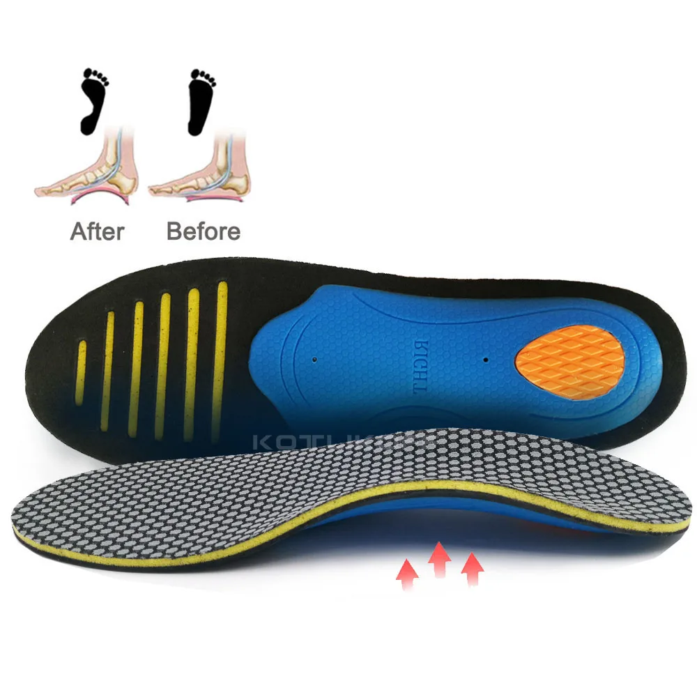 KOTLIKOFF EVA Orthopedic Insoles For Feet Arch Support Shoes Sole Orthotic Flat Feet Sport Shoe Pad Insert Cushion Unisex