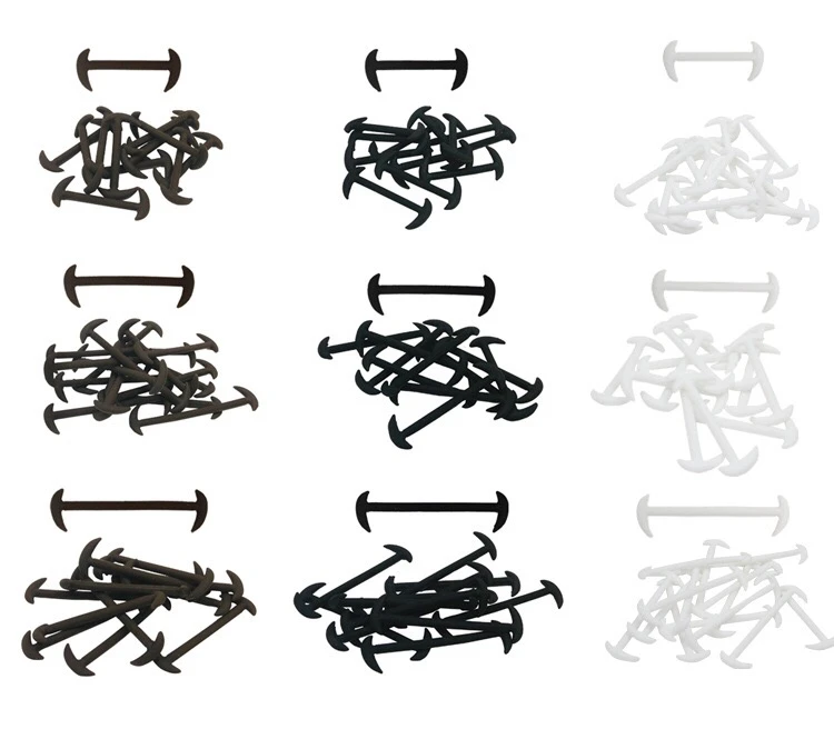 12pcs/set Leather Silicone Shoelaces Sneakers Shoes lace Lazy No Tie Shoelaces Elastic Silicone Shoelace Suitable Unisex Laces