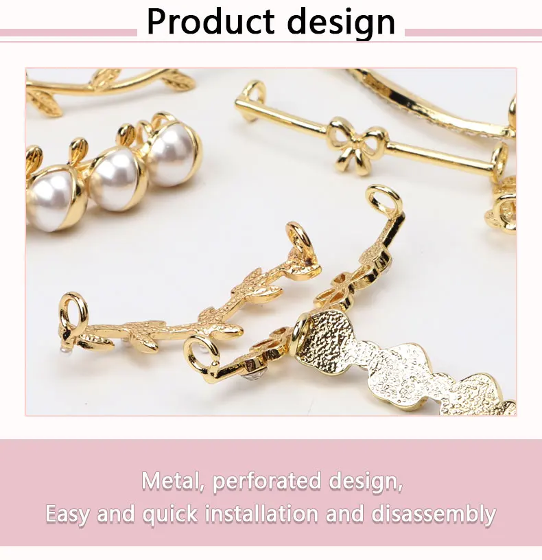 1 Pc Rhinestone Pearl Shoelace Decor Clips, Shiny Decorative Buckle Charms, DIY Shoe Accessories for Women Girls Sneakers
