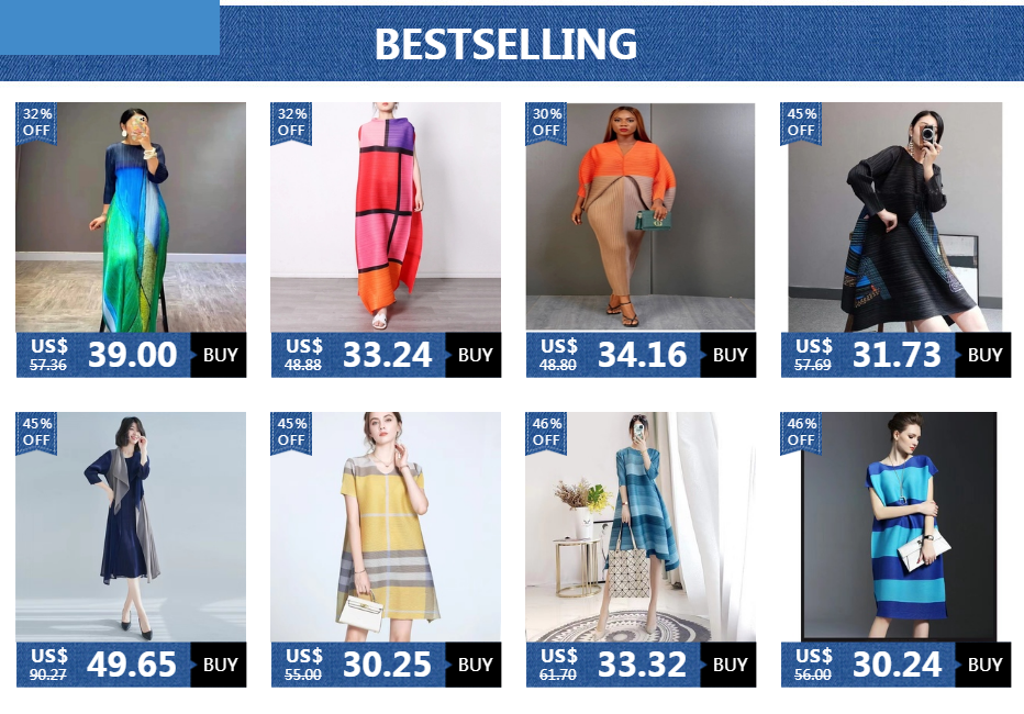 Miyake Pleated French Mini Dress for Women, High-end, Western-style, Loose, Age-reducing Print, Striped, New Clothing, 2022