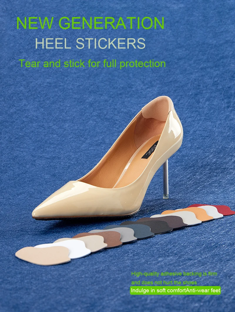 Self-Adhesive Shoe Repair Patches, Vamp & Heel Hole Repair Stickers, Anti-Wear Lined Heel Protector for Sneakers