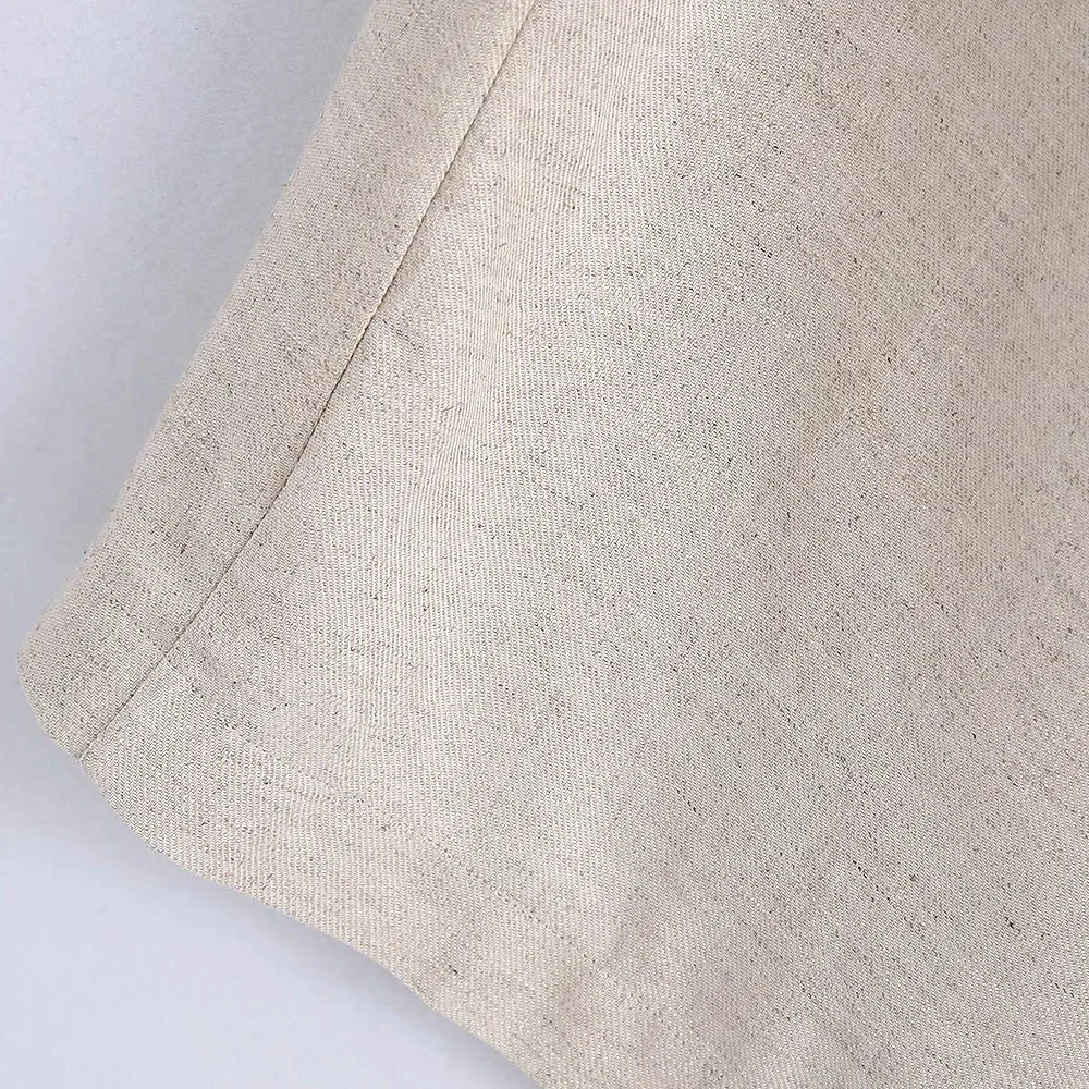 2021 Summer Women gray TurnDown Collar Long sleeve slim short shirt Female Side Slit Folds skirt Ladies casual Two pieces set