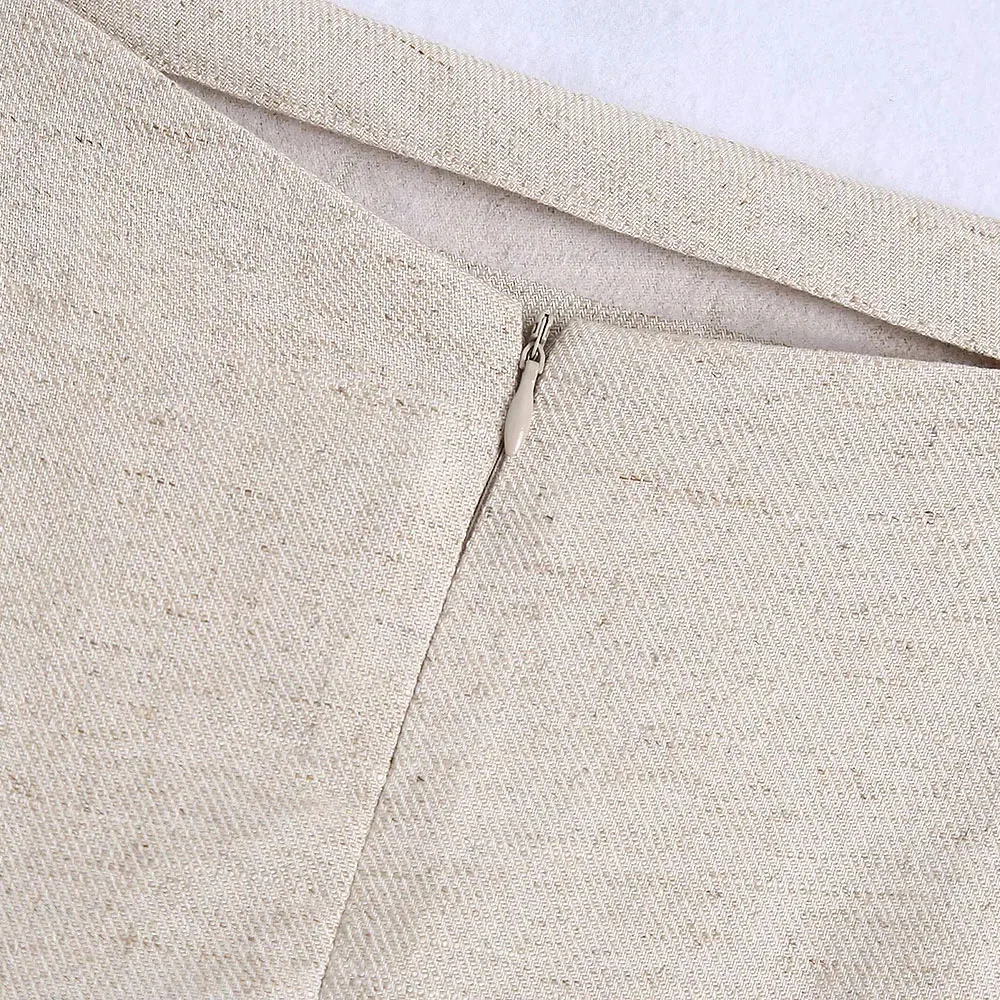 2021 Summer Women gray TurnDown Collar Long sleeve slim short shirt Female Side Slit Folds skirt Ladies casual Two pieces set
