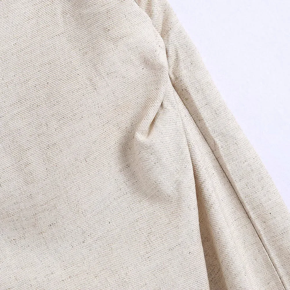 2021 Summer Women gray TurnDown Collar Long sleeve slim short shirt Female Side Slit Folds skirt Ladies casual Two pieces set