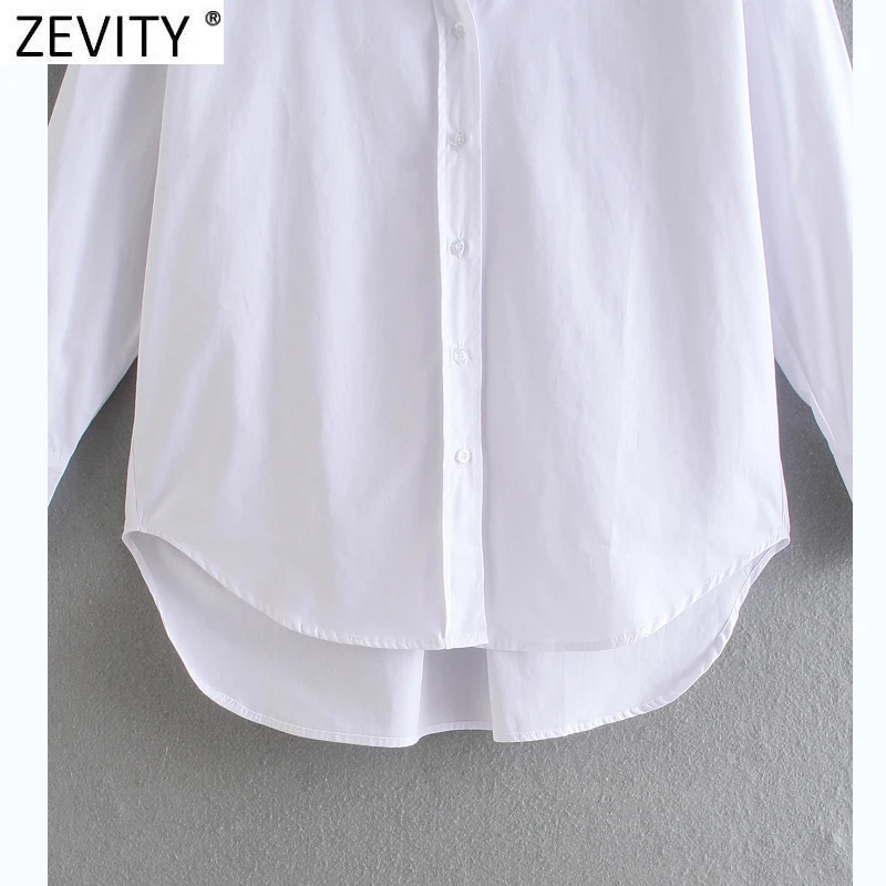 Zevity New Women Simply Candy Color Casual Slim Poplin Shirts Office Ladies Long Sleeve Blouse Roupas Chic Chemise Tops LS9405
