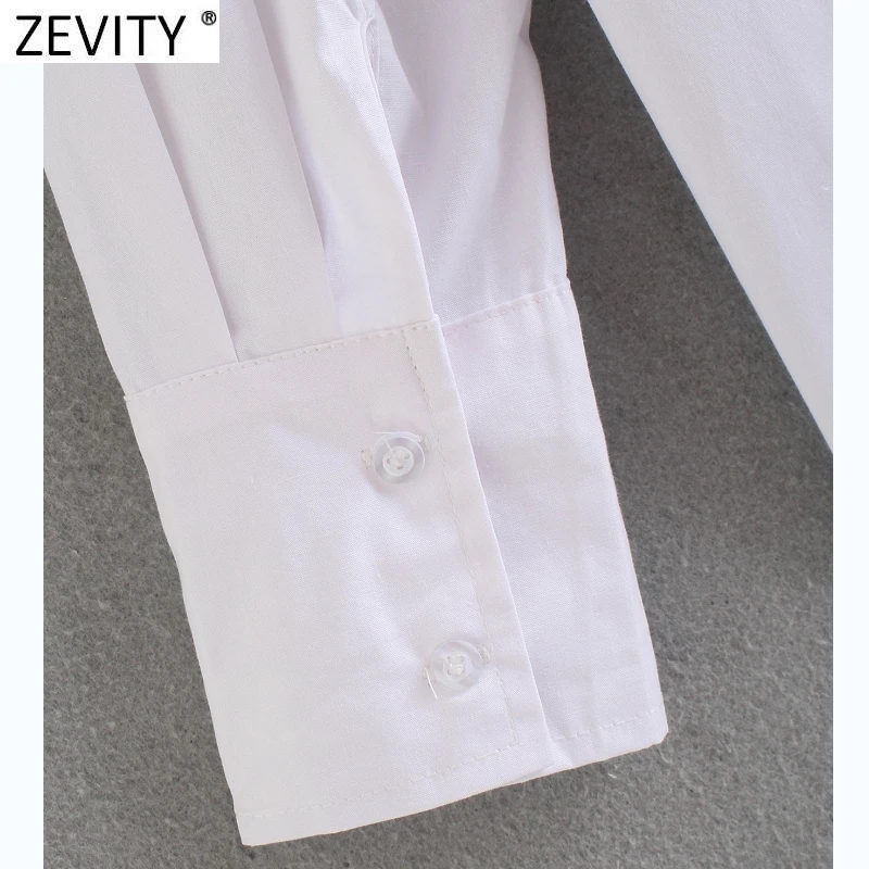 Zevity New Women Simply Candy Color Casual Slim Poplin Shirts Office Ladies Long Sleeve Blouse Roupas Chic Chemise Tops LS9405