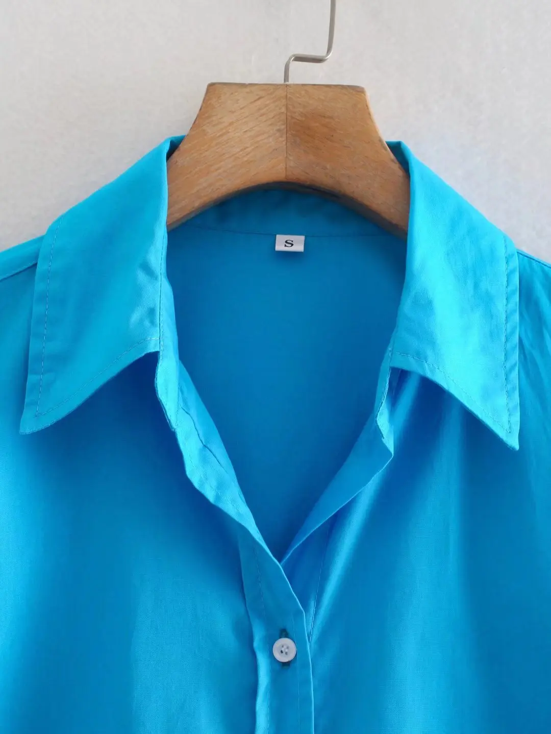 Zevity New Women Simply Candy Color Casual Slim Poplin Shirts Office Ladies Long Sleeve Blouse Roupas Chic Chemise Tops LS9405