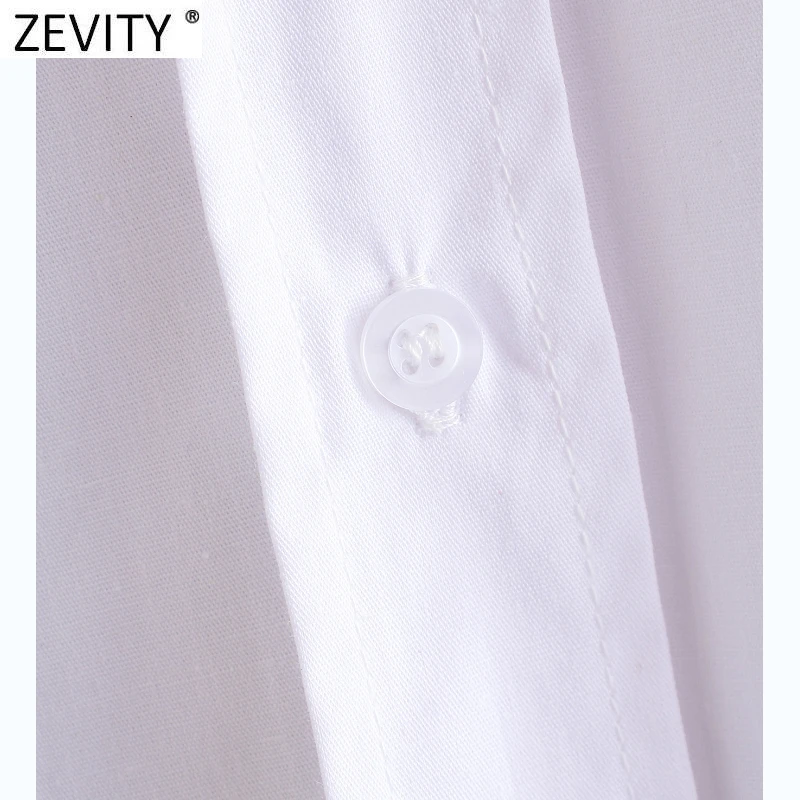 Zevity New Women Simply Candy Color Casual Slim Poplin Shirts Office Ladies Long Sleeve Blouse Roupas Chic Chemise Tops LS9405