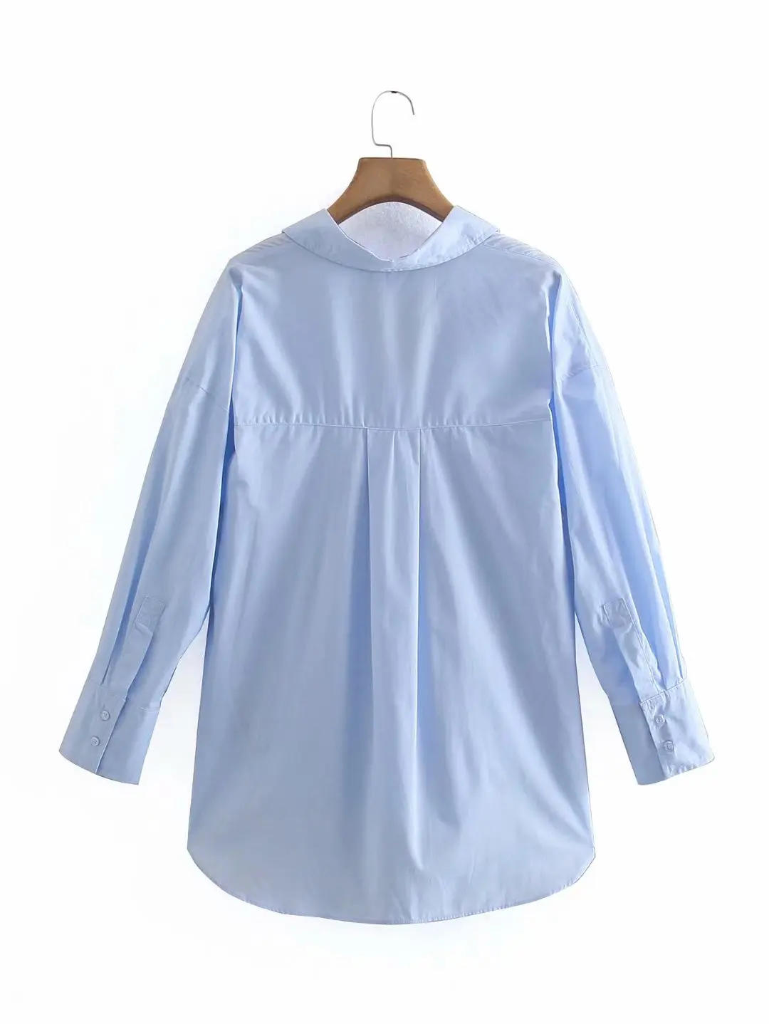 Zevity New Women Simply Candy Color Casual Slim Poplin Shirts Office Ladies Long Sleeve Blouse Roupas Chic Chemise Tops LS9405