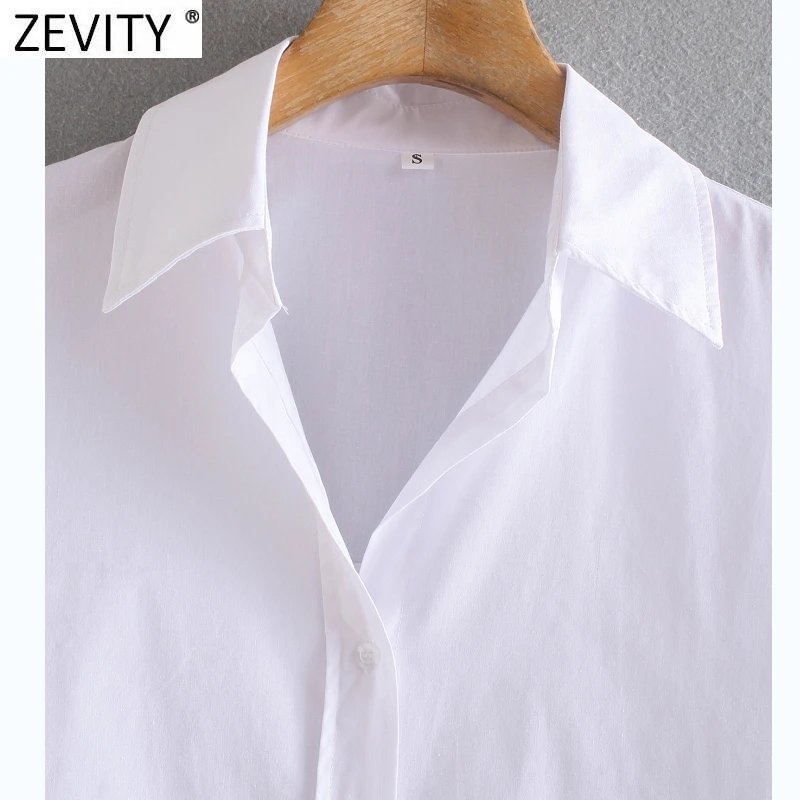 Zevity New Women Simply Candy Color Casual Slim Poplin Shirts Office Ladies Long Sleeve Blouse Roupas Chic Chemise Tops LS9405