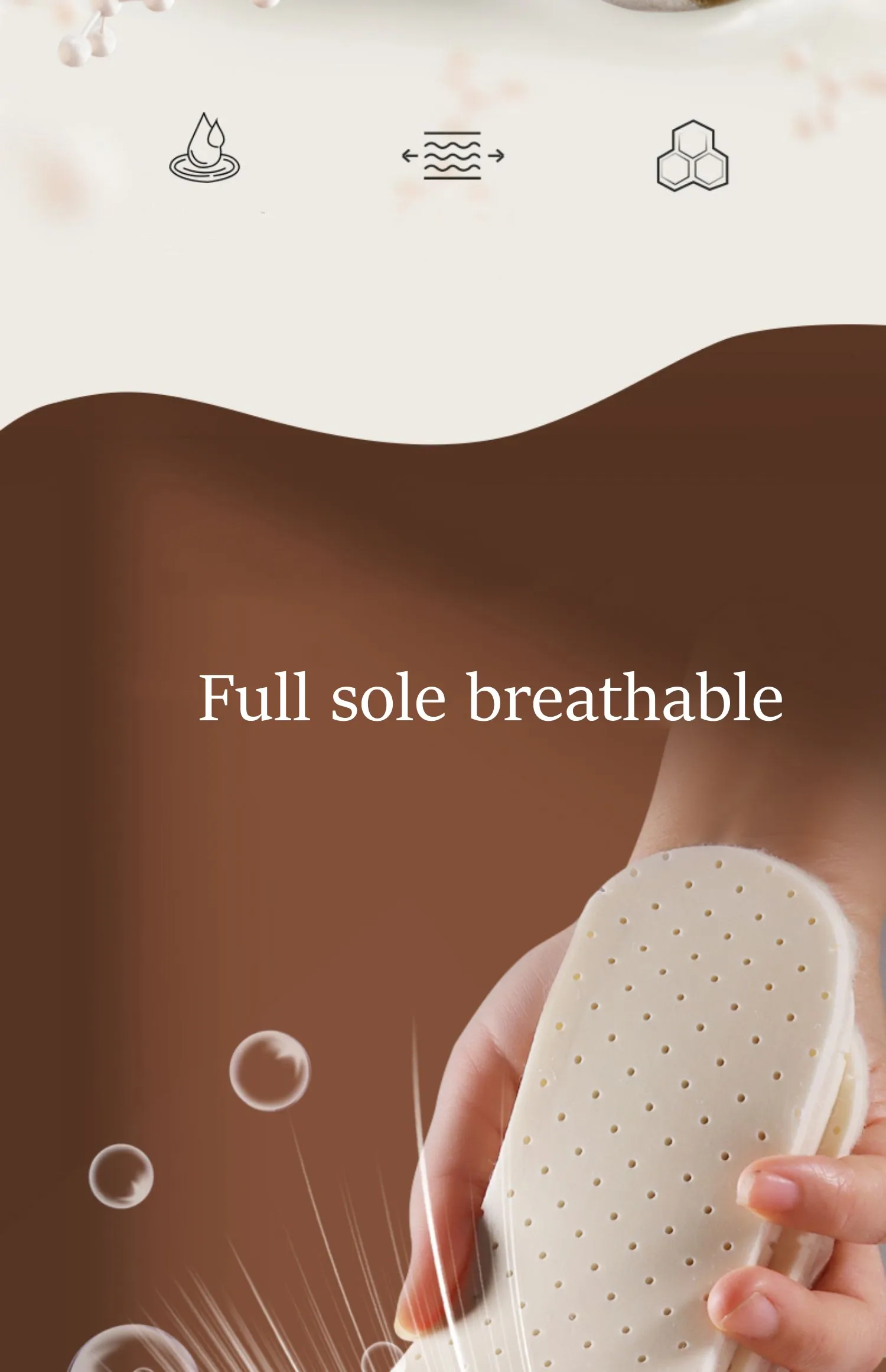 2023 New Wool Latex Insoles for Shoes Winter Warm Plush Snow Boots Shoe Sole Shoe Inserts Sports Insole for Feet Heating Pads