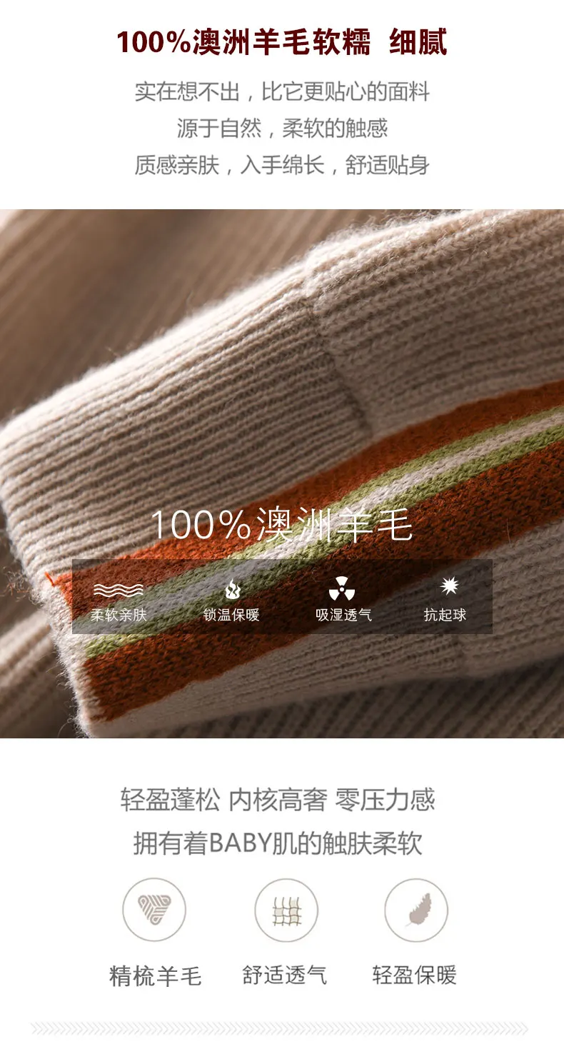 Thickened hooded 100% pure woolen sweater casual Korean hoodie women's autumn and winter new Korean casual knitting sweater