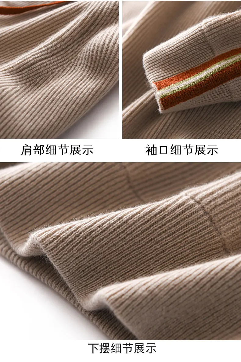 Thickened hooded 100% pure woolen sweater casual Korean hoodie women's autumn and winter new Korean casual knitting sweater