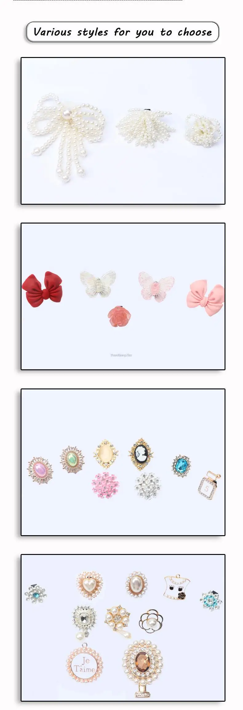 1 PCS Shoe Charms for Sneakers Shoelaces Clips Buckle Decorations Rhinestones Pearl Gem Casual Flower Fashion Shoes Accessories