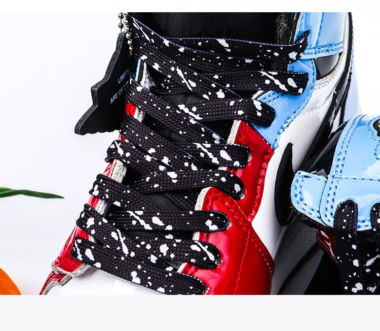 Colorful Splash Ink Shoelaces AF1 Basketball Shoe Laces Men Women Sneaker Canvas Laces For Shoes Accessories 100/120/140/160CM