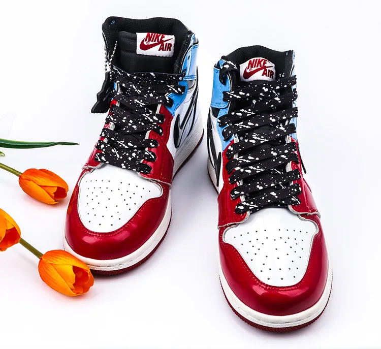 Colorful Splash Ink Shoelaces AF1 Basketball Shoe Laces Men Women Sneaker Canvas Laces For Shoes Accessories 100/120/140/160CM