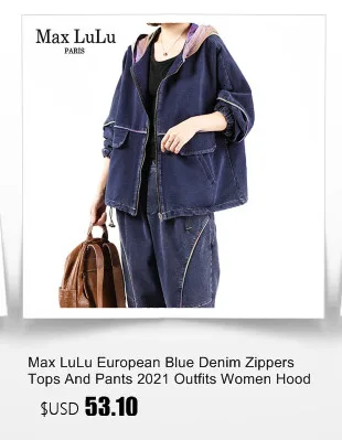 AmaxluluE 2025 Fall Chinese Style Suits Women Denim Floral Two Pieces Sets Loose Fashion Jacket Vintage Elastic High Waist Jeans