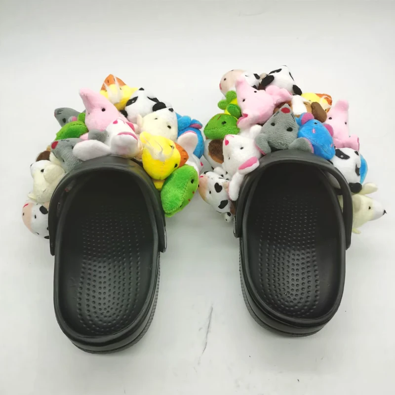 2025 Women Home Slippers Summer Cute Plush Animal Decorative Slippers Fashion Wearing Slippers Non-slip Flat Shoes Ladies Shoes
