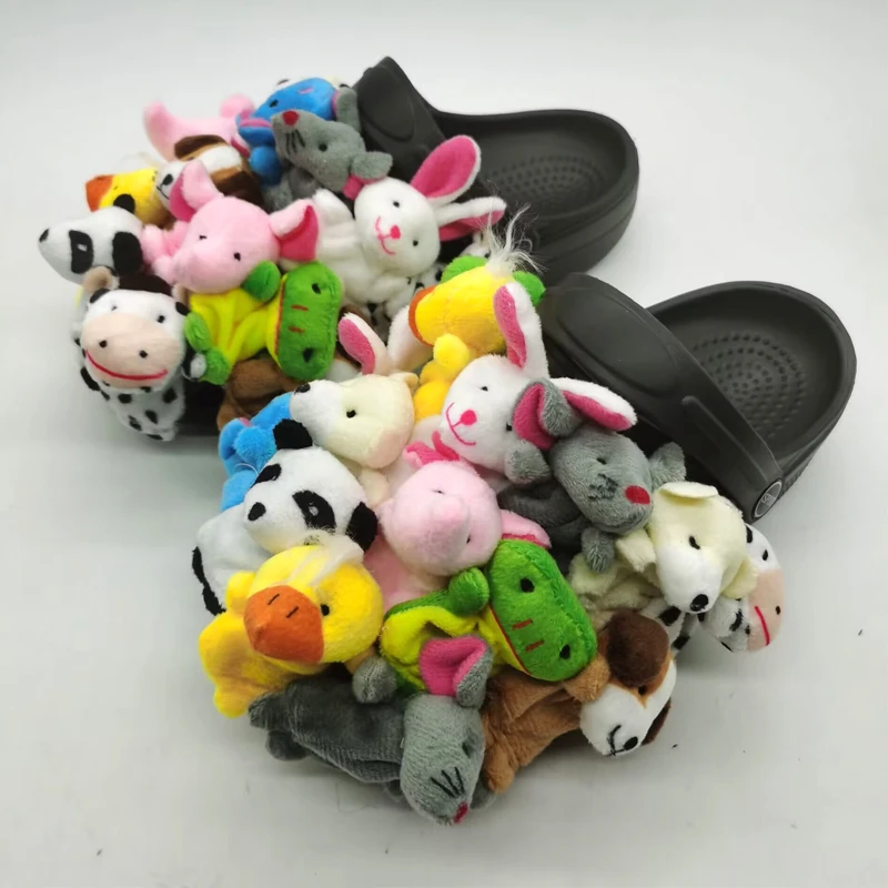 2025 Women Home Slippers Summer Cute Plush Animal Decorative Slippers Fashion Wearing Slippers Non-slip Flat Shoes Ladies Shoes