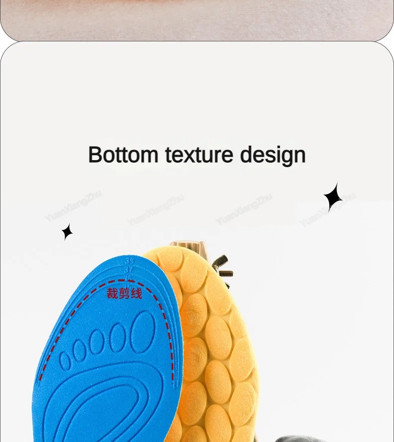 New Cotton Insoles for Feet Winter Warm Plush Snow Boots Shoe Sole Shoe Inserts Men Woman Sports Insole for Shoes Heating Pads