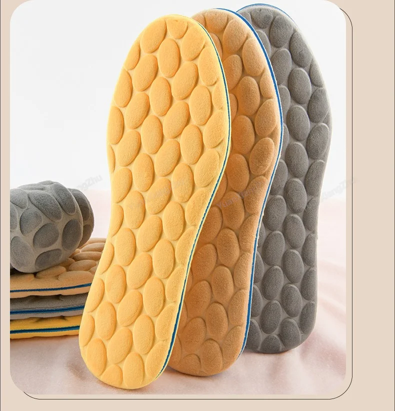 New Cotton Insoles for Feet Winter Warm Plush Snow Boots Shoe Sole Shoe Inserts Men Woman Sports Insole for Shoes Heating Pads