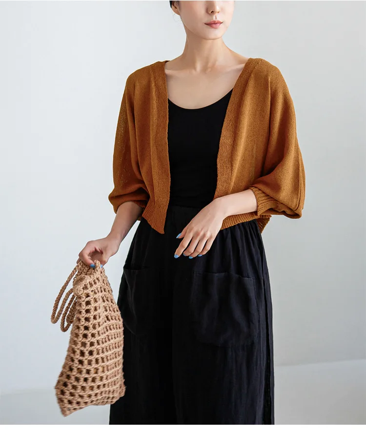 Vintage Women's Summer Pants 100% Linen Wide Leg Pant Skirt Pocket Elastic High Waist Loose Casual Loose Trousers Female Bottom