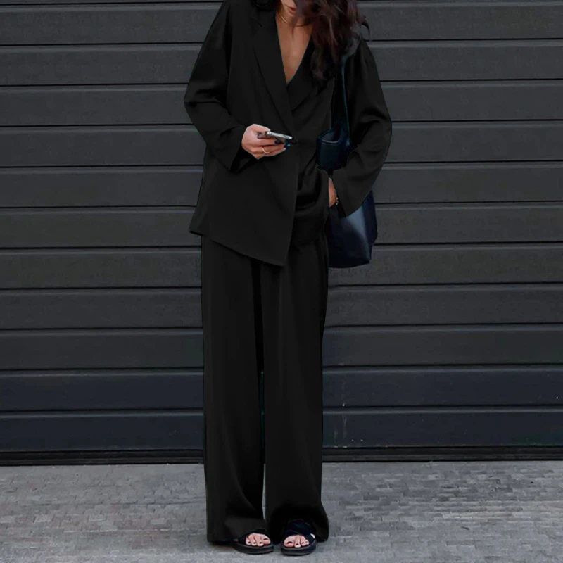 Fashion Women Loose Pants Sets 2023 ZANZEA Long Sleeve Shirts Wide Leg Pants Oversized Office Lady Outfits Tracksuit Streetwears