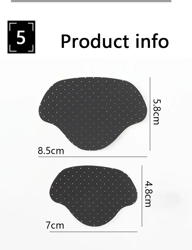 4 PCS Self-Adhesive Heel Repair Patches, Anti-Wear Heel Protector Stickers for Sneaker Shoe Hole Repair, Shoe Inserts