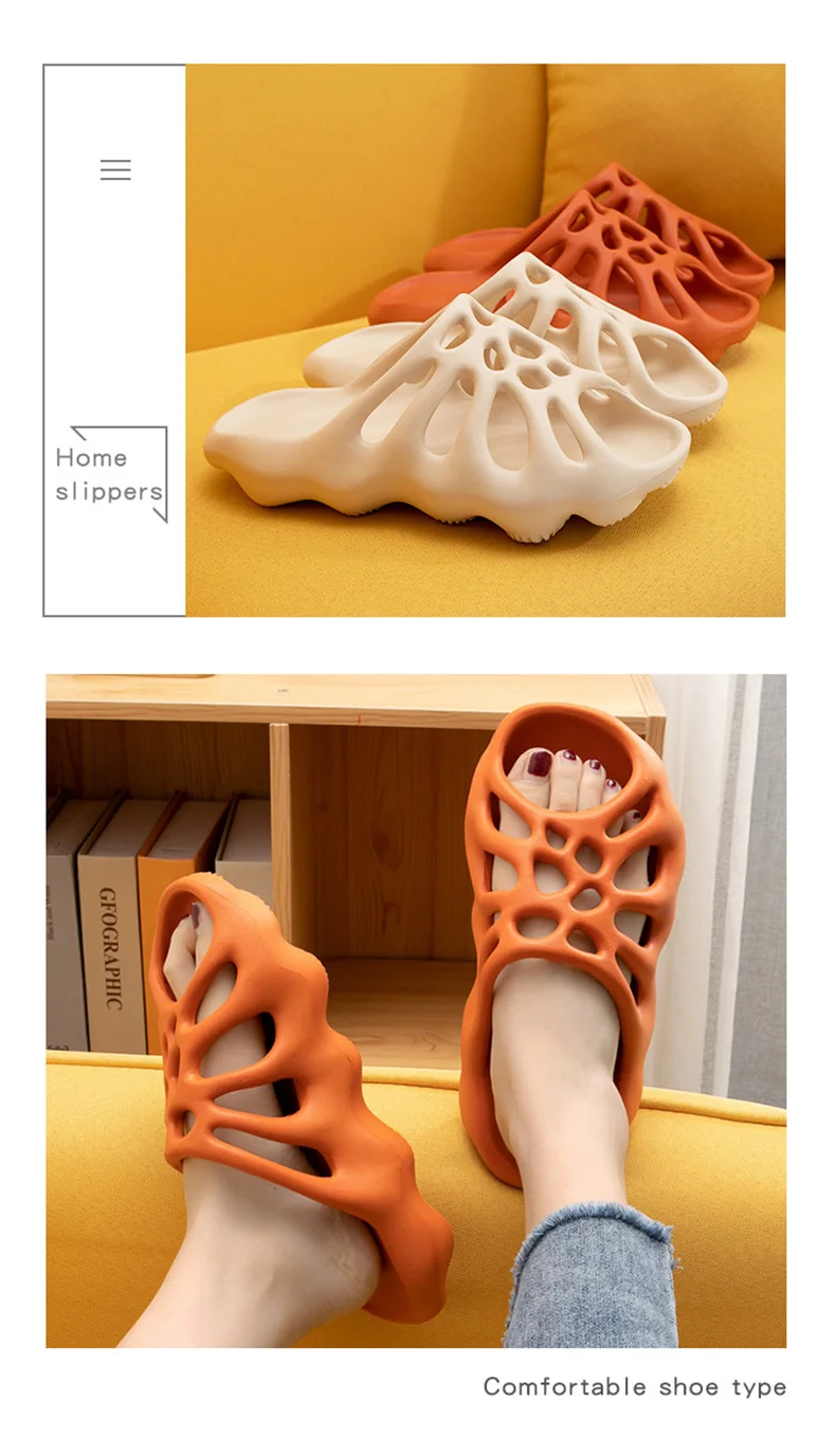 Summer Slippers Women Men New Fashion Skull Thick Bottom Increased Street Flip Flops Indoor Couple Home Soft Sandals Big Size