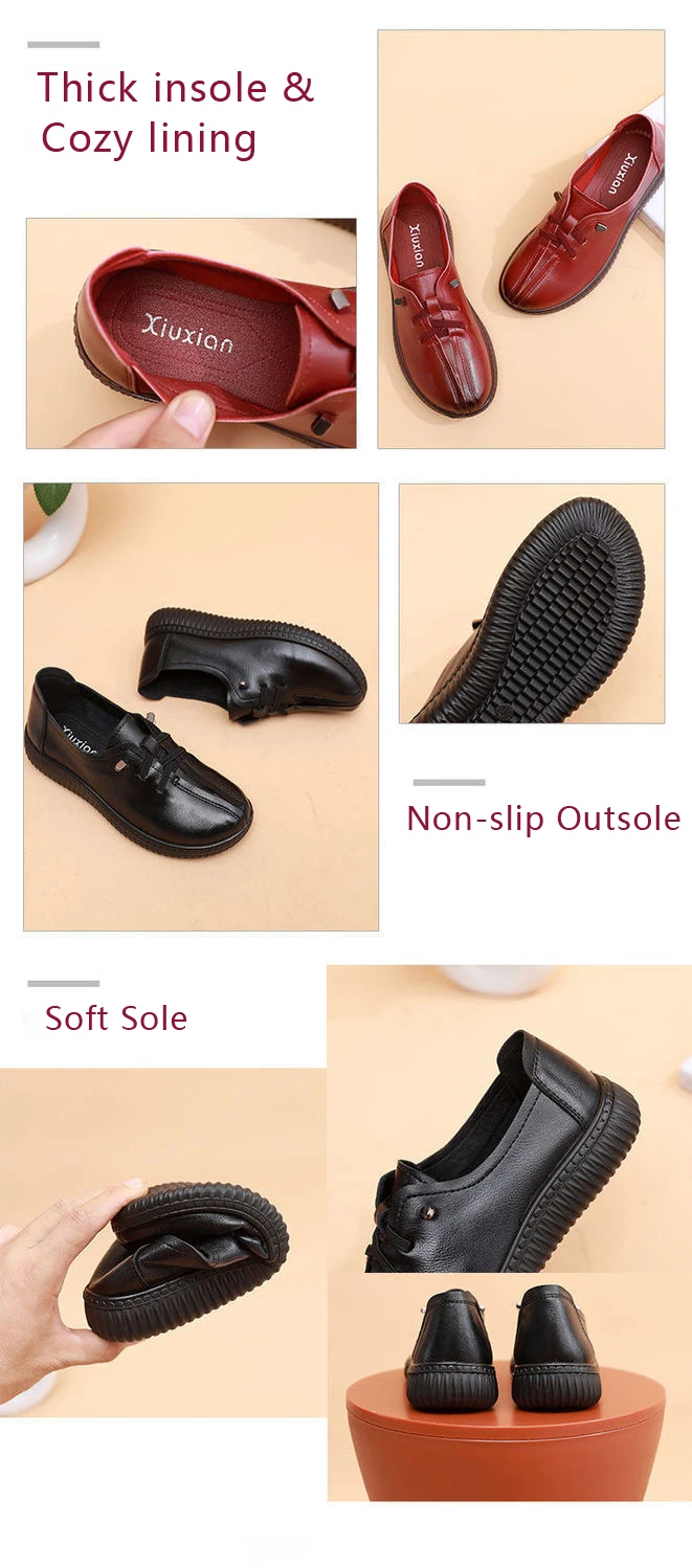 Black Loafers Genuine Leather Sneakers for Women 2022 Flat Heel Women's Autumn Shoes Ladies Cowhide Moccasin Woman Flats