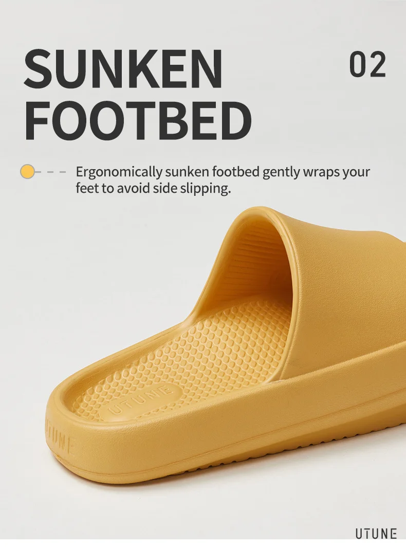 UTUNE-Yoga Sandal Slides for Women, Negative Heel Shoes, Leg Slimming, Lose Weight, Ergonomics Sandals, Flat Foot, Couple EVA