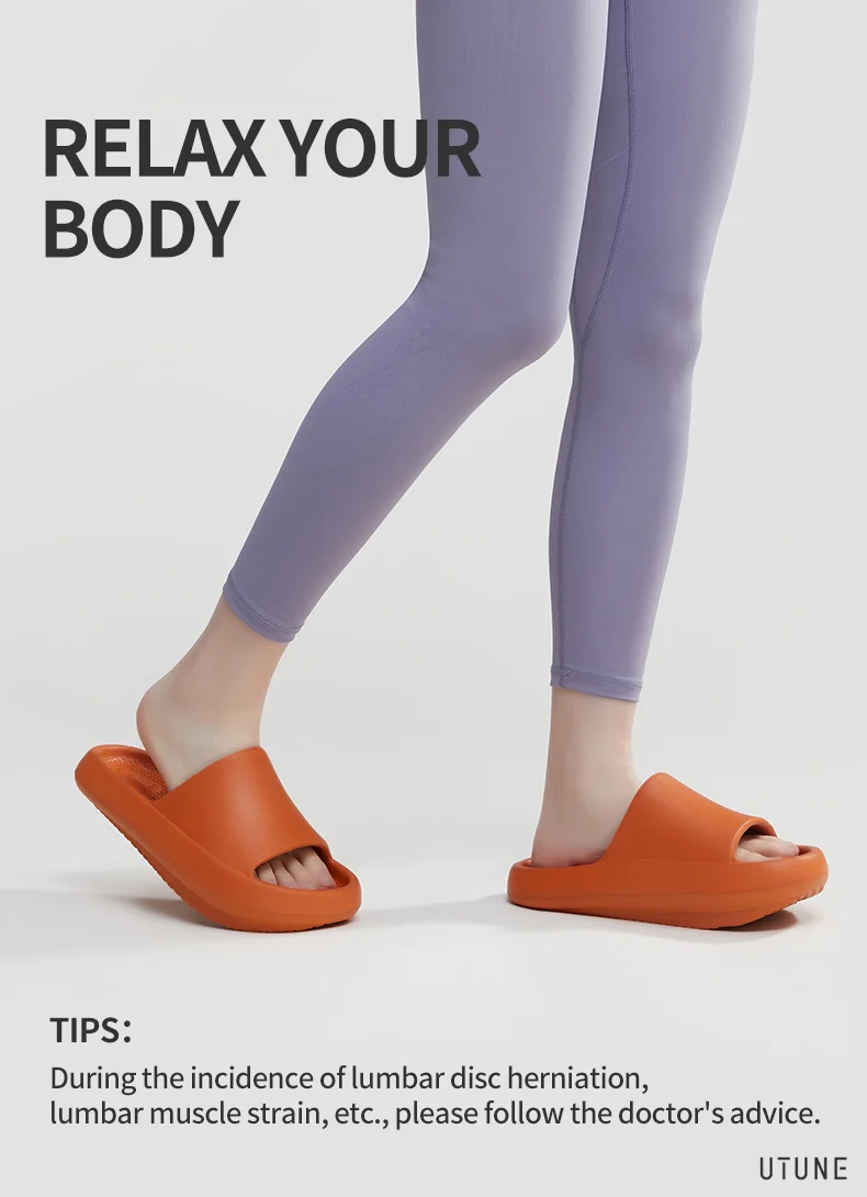 UTUNE-Yoga Sandal Slides for Women, Negative Heel Shoes, Leg Slimming, Lose Weight, Ergonomics Sandals, Flat Foot, Couple EVA